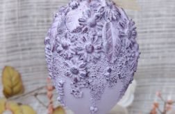 Lawendowa Pisanka Artystyczna Kwiatowy Ogród