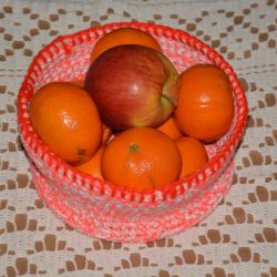 Szydełkowy koszyk na owoce (2)