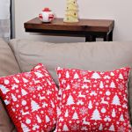 Poduszka świąteczna poduszka święta choinki - czerwona świąteczna poduszka