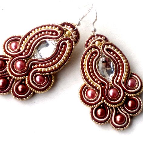 Kolczyki Czekolada w złocie