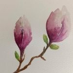 Kwiaty 1-akwarela formatu A5 - 