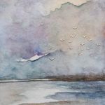 Morze 8 -akwarela formatu 24x18 cm  - 