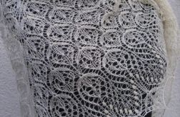 CHUSTA MGIEŁKA Z JEDWABIEM