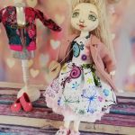 Maileg doll, miękka lalka, cotton dolls - Lalka w różu