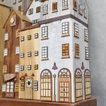 Wieszak - drewniane domki - na klucze i inne drobiazgi 20. - 