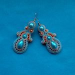 Kolczyki Perłowe Turkusowe - 