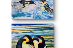 Kompozycja pingwiny krolewskie