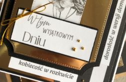 Kartka w pudełku z kopertą! 18 lat! Dziewczyna!