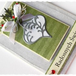 Kartka świąteczna z bombką