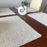 Podkładka na stół,pod talerz z sznurka 3mm,30x30cm. - 