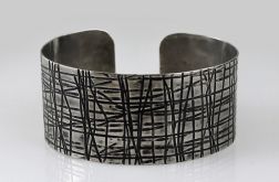 Metalowa bransoleta - kraty 150306-01