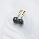 Klasyczne kolczyki z Serafinitem. - 