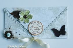 Kopertówka z okazji ślubu ' oliwkowe retroII '