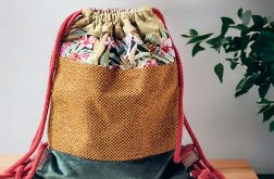 Kolorowy plecak damski patchwork
