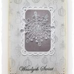 Kartka świąteczna ze snieżynką - 