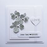 Gustowna kartka ślubna ręcznie robiona - Minimalistyczna kartka ślubna handmade