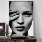 Kate Moss - dekoracje ścienne - Plakat na papierze artystycznym