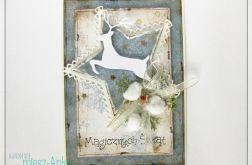 Kartka świąteczna z reniferem 4