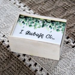 Małe pudełko na obrączki - Personalizowane