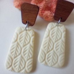 "Dafne" v.3 - kolczyki z gliny polimerowej.