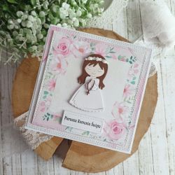 Kartka na Komunię Świętą 01 Kartka na Komunię Świętą 01