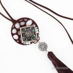 Długi naszyjnik boho Mandala - 