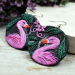 Flaming - wyjątkowy komplet biżuterii - biżuteria flamingi