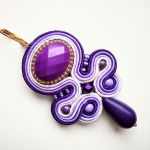 Kolczyki sutaszowe Purple - 