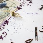 Zegar decoupage z baletnicą shabby chic - 