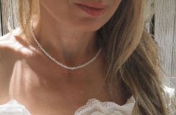 Naszyjnik choker kamień księżycowy kk88