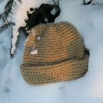 ciepła beżowa czapka - czapka na śniegu :)
