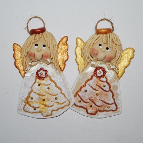 Anioły Świąteczne  - Siostry choinki ...