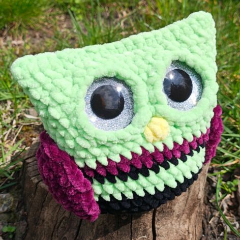 Sówka Luna - ręcznie wykonana