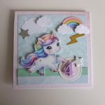 Kartka na urodziny jednorożec 4 - Kartka na urodziny jednorożec 4