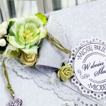 Kartka ślubna- wiosenne serducho - 