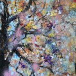 Kompozycja prac na płótnie,  Hillier- Whitsunday i bukowe zauroczenie,  50x40x2 cm. - 