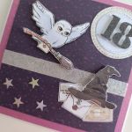 Kartka urodzinowa ręcznie robiona, urodziny Harry Potter Hedwiga - Kartka urodzinowa ręcznie robiona, urodziny Harry Potter Hedwiga