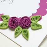 Oryginalna kartka imieninowa - quilling - 