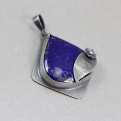 Lapis lazuli i srebro - wisior