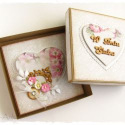 Kartka na ślub w pudełku