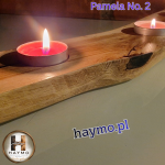 Świecznik dąb sękowy żywica Pamela No. 2 - 