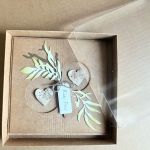 071,kartka na ślub z brzozowymi serduszkami w pudełku z torebką - 071,kartka na ślub z brzozowymi serduszkami w pudełku z torebką