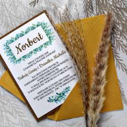 Zaproszenie Komunijne - Eukaliptus 4