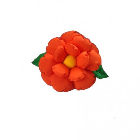 Poduszka ozdobna kwiat pomarańczowa