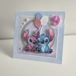 Kartka urodzinowa Stich i Angel - Kartka urodzinowa Stich i Angel