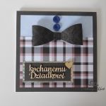 Kartka na Dzień Dziadka w kratkę - 