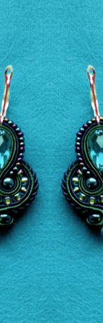 Kolczyki sutasz Szmaragdowe 