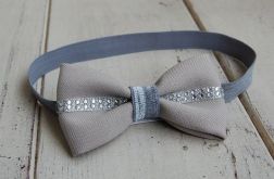 Opaska niemowlęca - Szara elegancja
