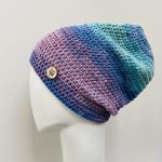 Czapka przejściowa cienka beanie smerf bawełna 34 - czapka kolorowa