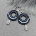 „FRANKIE” kolczyki szydełkowe - „FRANKIE” kolczyki szydełkowe